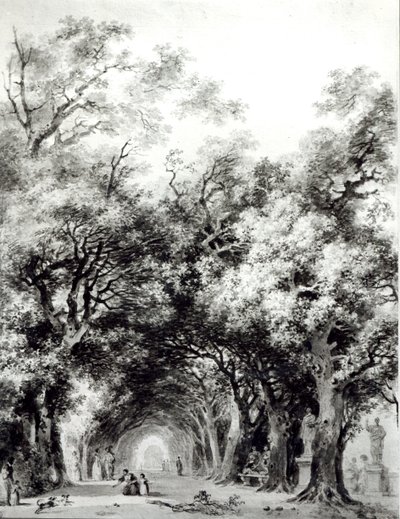 El callejón sombreado, c.1773-74 de Jean Honore Fragonard