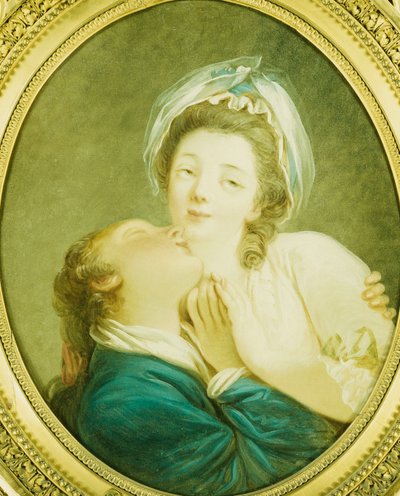 Jóvenes amantes de Jean Honore Fragonard