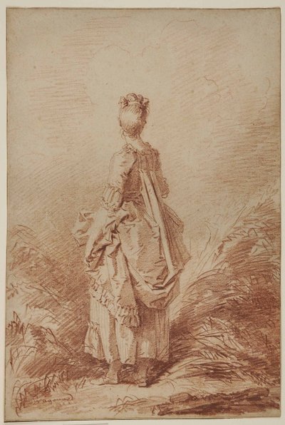 Joven mirando hacia atrás de Jean Honore Fragonard