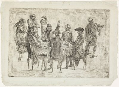 Le Déjeuner de Voltaire à Ferney o Le Souper des Philosophes de Jean Huber