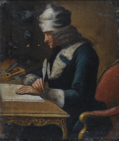 Retrato de François Marie Arouet de Voltaire 1694-1778 de Jean Huber