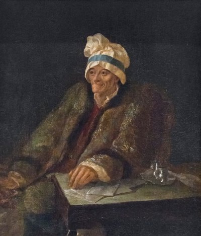 Retrato de Voltaire (óleo sobre lienzo) de Jean Huber