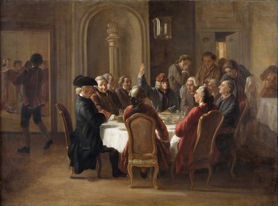 Cena de los filósofos de Jean Huber