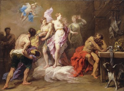 Venus Ordenando Armas a Vulcano para Eneas de Jean II Restout