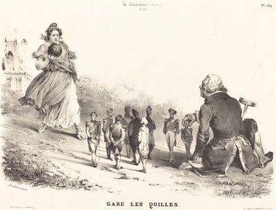 Gare les Quilles de Jean Ignace Isidore Grandville