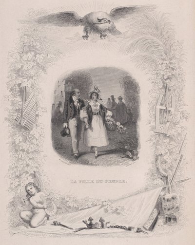 Hija del pueblo de Las canciones de Béranger, 1829 de Jean Ignace Isidore Gérard