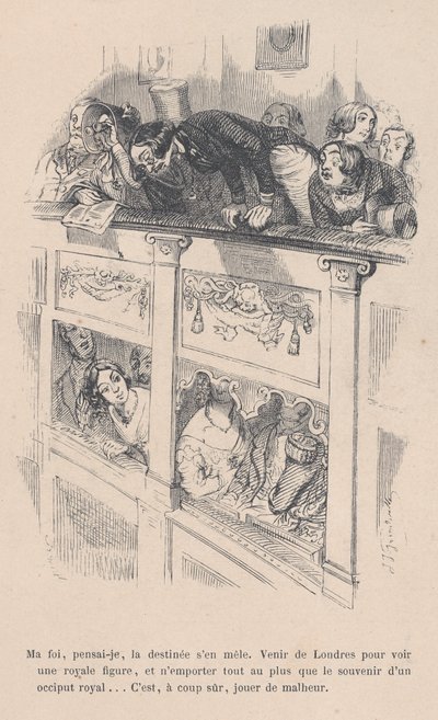Vine a Londres para ver a un real, pero solo vi la parte trasera de la cabeza de otra persona de Jean Ignace Isidore Gérard