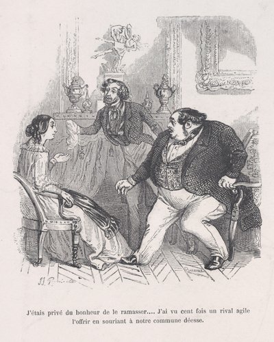 Me privaron de la felicidad de recogerlo... Vi cien veces a un ágil rival ofrecer... de Jean Ignace Isidore Gérard