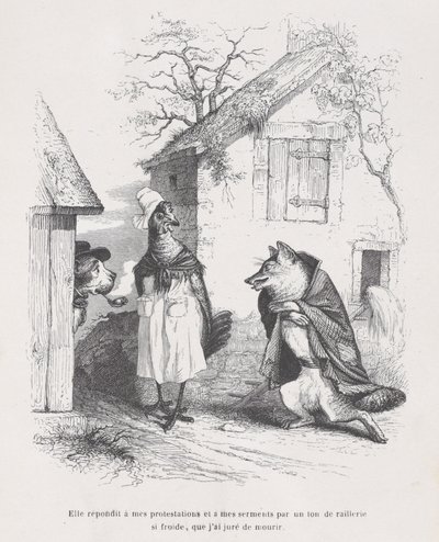 Ella respondió a mis protestas y juramentos con un tono de burla tan frío que juré..., ca. 1837-47 de Jean Ignace Isidore Gérard
