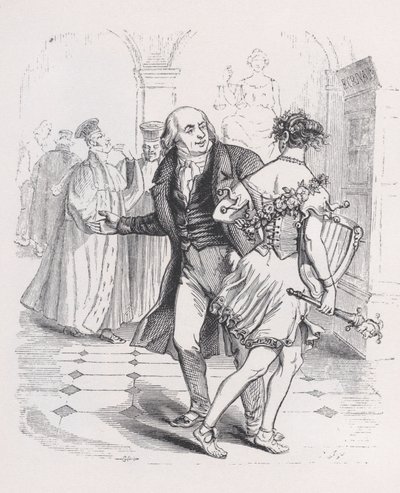 La Musa Huyendo de Las Obras Completas de Béranger, 1836 de Jean Ignace Isidore Gérard