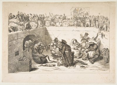 El Pueblo Entregado a los Impuestos Vampiros, mayo 1833 de Jean Ignace Isidore Gérard