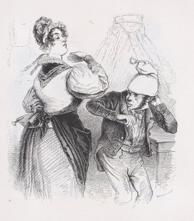 El Tercer Marido de Las Obras Completas de Béranger, 1836 de Jean Ignace Isidore Gérard
