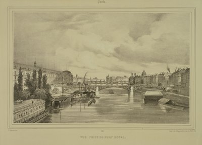 Vista del Pont Royal, publicado por Auguste Bry de Jean Jacottet