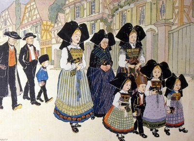 Celebraciones francesas por la devolución de la región de Alsacia a Francia de Jean Jacques Waltz