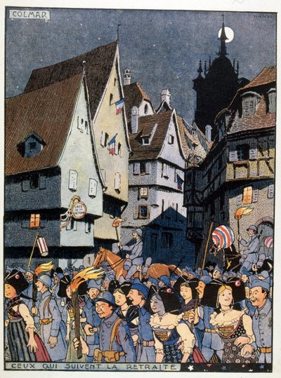 Celebraciones francesas por la devolución de la región de Alsacia a Francia de Jean Jacques Waltz