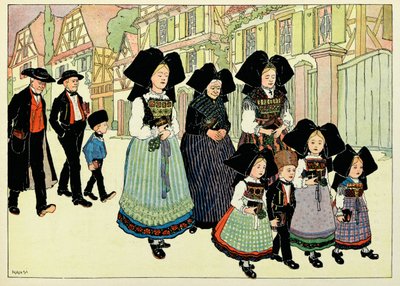 Mi pueblo, los que no olvidan:Fuera de la iglesia; de Jean Jacques (1873 1951) Waltz