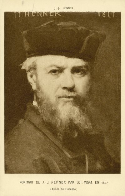 Autorretrato de Jean-Jacques Henner, artista francés de Jean Jacques (after) Henner