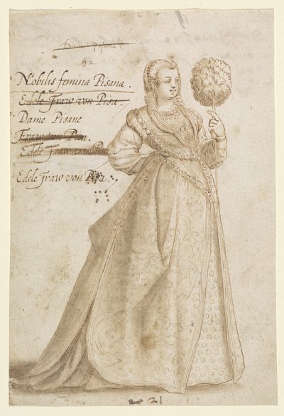 Una dama noble de Pisa de Jean Jacques Boissard