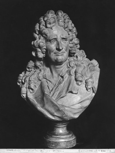 Retrato de Nicolas Boileau, conocido como Boileau-Despréaux de Jean Jacques Caffieri