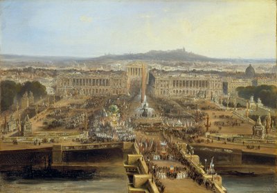 Fiesta de la Concordia, el 21 de mayo de 1848 en el Campo de Marte, 1848 de Jean Jacques Champin