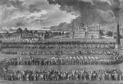 Procesión del Sultán en el Hipódromo de Jean Jacques Francois Le Barbier