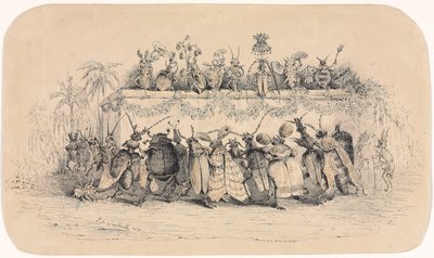 Una bola de insectos de Jean Jacques Grandville