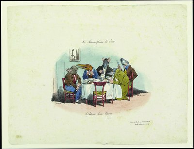 Las metamorfosis del día. Esperando al invitado de Jean Jacques Grandville
