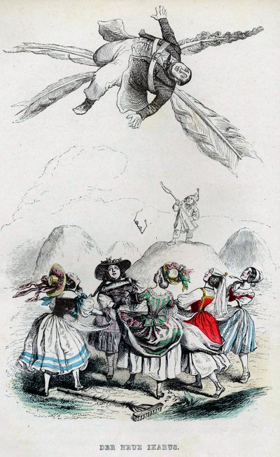 El nuevo Ícaro, 1840s de Jean Jacques Grandville