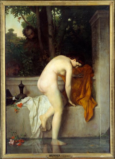 La casta Susana dice Susana en el baño de Jean Jacques Henner