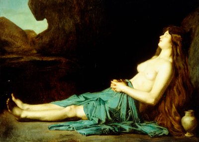 Madeleine en el desierto, c.1874 de Jean Jacques Henner