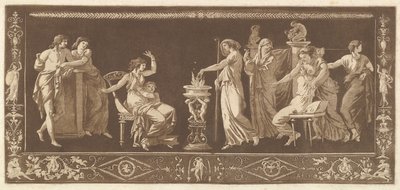 Escena de sacrificio antiguo, del Recueil de Différentes Compositions Frises de Jean Jacques Lagrenee