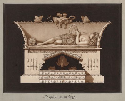 Lo que ve en su sueño, ca 1794 de Jean Jacques Lequeu