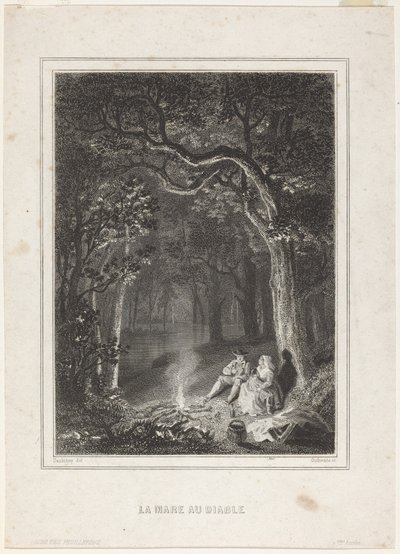 La Mare au diable de Jean Jacques Outhwaite, after Charles François Daubigny