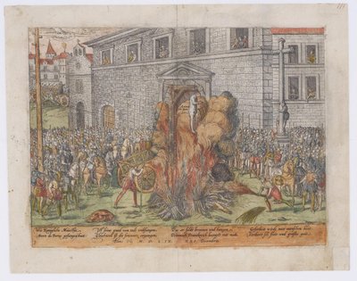 La ejecución de Anne du Bourg el 23 de diciembre de 1559, 1568 de Jean Jacques Perrissin