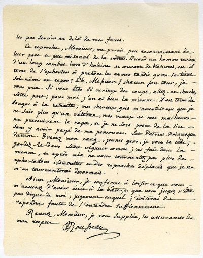 Carta de Jean Jacques Rousseau, 15 de julio de 1764 de Jean Jacques Rousseau