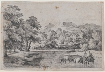 Paisaje después de Fouquières de Jean Jacques de Boissieu