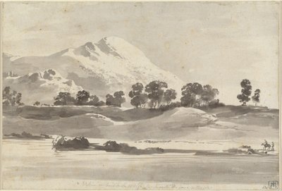 Monte Cairo desde el río Melfa de Jean Jacques de Boissieu