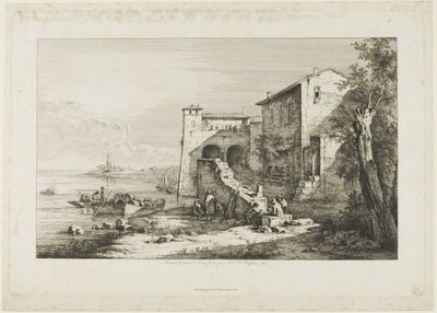 Antigua aduana en el Tíber de Jean Jacques de Boissieu