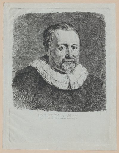 Retrato, después de Van Dyck, 1770 de Jean Jacques de Boissieu