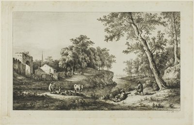 Paisaje Rústico en Ambronay de Jean Jacques de Boissieu