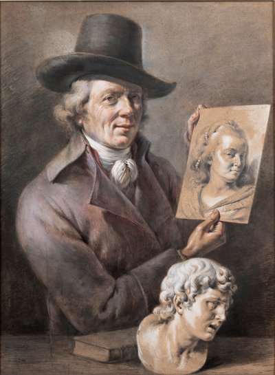 Autorretrato, segunda mitad del siglo XVIII de Jean Jacques de Boissieu
