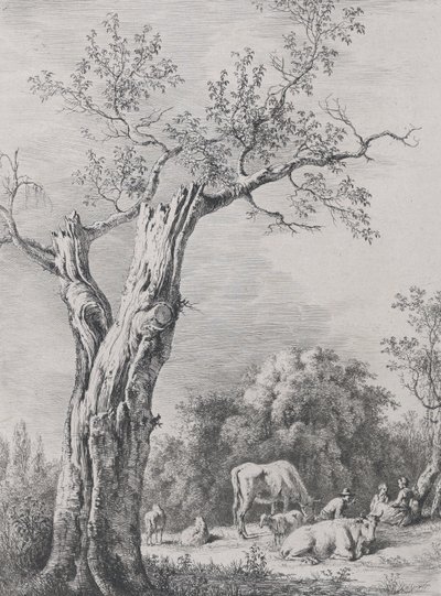 Primavera, después de un dibujo completado en Saint-Chamond, 1795 de Jean Jacques de Boissieu