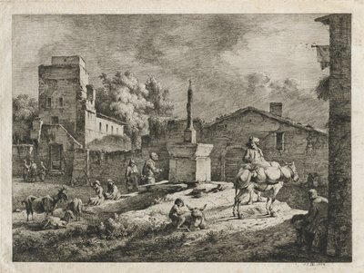 Vista de Saint-Andeol, 1774 de Jean Jacques de Boissieu