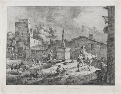 Vista de Saint-Andéol de Jean Jacques de Boissieu