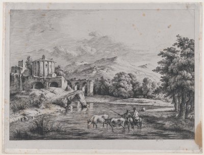 Vista del Templo de Vesta de Jean Jacques de Boissieu
