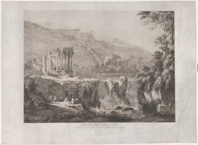 Vista del templo de la Sibila Tiburtina, 1809 de Jean Jacques de Boissieu