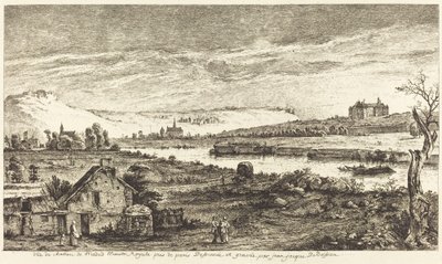 Vista del castillo de Madrid de Jean Jacques de Boissieu