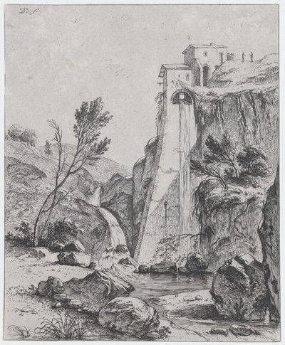 Cascada después de Breenberg, 1764 de Jean Jacques de Boissieu