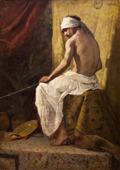 Arabe asis, sin fecha. (Óleo sobre lienzo) de Jean Joseph Benjamin Constant