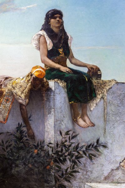 Atardecer en las terrazas (Marruecos) de Jean Joseph Benjamin Constant